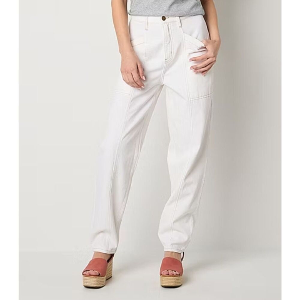 a.n.a Women's Highest Rise Barrel/Baggy Fit Tapered Trouser- 2